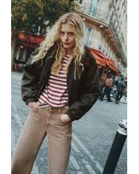Pull&Bear - Gewaxt Bomberjack - Lyst