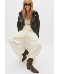 Pull&Bear - High-Heel Leather Ankle Boots - Lyst