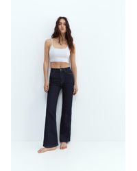 Pull&Bear - High-Waist Flared Jeans - Lyst