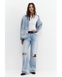 Pull&Bear - Boyfriend Ripped Jeans - Lyst