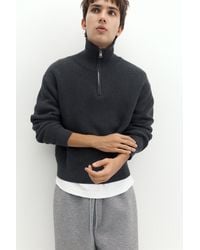 Pull&Bear - Quarter-Zip Jumper - Lyst