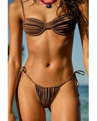 Pull&Bear - Bas De Bikini Drapé - Lyst