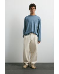Pull&Bear - Baggy Chino Trousers With Darts - Lyst