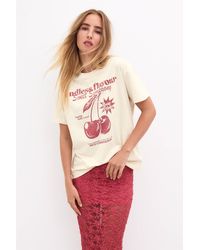 Pull&Bear - Short Sleeve Graphic Print T-Shirt - Lyst