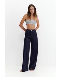 Pull&Bear - High-Waist Wide-Leg Jeans - Lyst