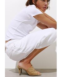 Pull&Bear - Ruched Mule Heeled Sandals - Lyst