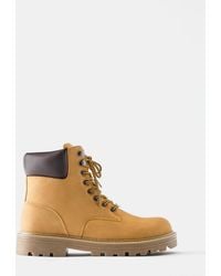 Pull&Bear - Lace-Up Boots With Detail - Lyst