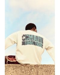 Pull&Bear - Long Sleeve Graphic T-Shirt With Topstitching - Lyst