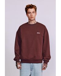 Pull&Bear - Embroidered Round Neck Sweatshirt - Lyst