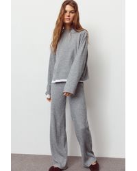 Pull&Bear - Soft Touch Straight Fit Pants - Lyst