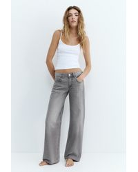 Pull&Bear - Low-Rise Straight-Leg Jeans - Lyst