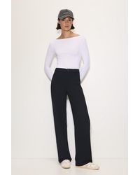 Pull&Bear - Smart High-Waist Straight-Leg Trousers - Lyst