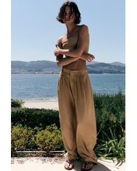 Pull&Bear - Wide-Leg Darted Trousers - Lyst