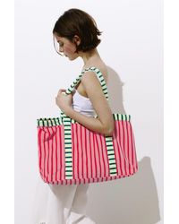 Pull&Bear - Striped Towelling Tote Bag - Lyst