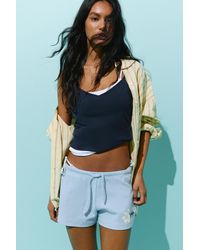 Pull&Bear - Short Texturé À Fleurs - Lyst