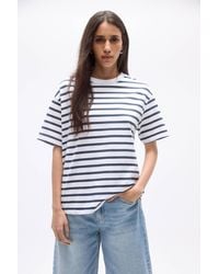 Pull&Bear - Basic Short Sleeve Oversize T-Shirt - Lyst