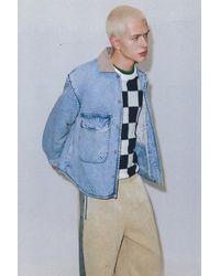 Pull&Bear - Denim Jacket With Contrast Collar - Lyst