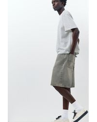 Pull&Bear - Baggy Relax Fit Denim Bermuda - Lyst