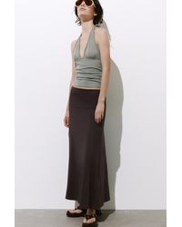 Pull&Bear - Flared Midi Skirt - Lyst