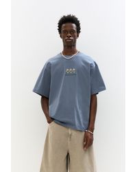 Pull&Bear - T-Shirt Mit Blumenstickerei - Lyst
