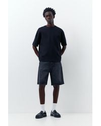Pull&Bear - Baggy Jeans-Bermudashorts Im Relaxed-Fit - Lyst