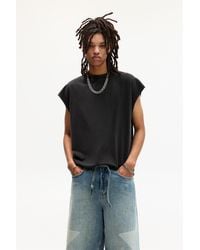 Pull&Bear - Gewaschenes Ärmelloses Shirt - Lyst