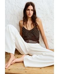 Pull&Bear - Sequined Strappy Top - Lyst