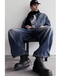 Pull&Bear - Leather Chelsea Boots - Lyst