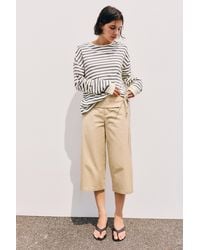 Pull&Bear - Oversize Long Sleeve Striped T-Shirt - Lyst