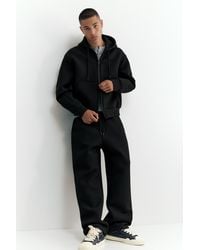 Pull&Bear - Neoprene-Effect Baggy Trousers - Lyst