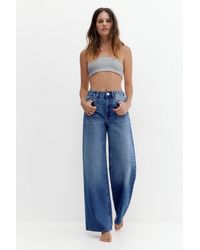 Pull&Bear - High-Waist Wide-Leg Jeans - Lyst
