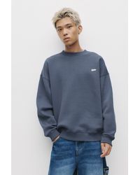 Pull&Bear - Stwd Round Neck Sweatshirt - Lyst