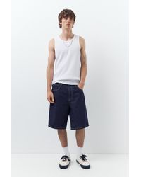 Pull&Bear - Baggy Denim Bermuda Shorts - Lyst