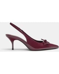 Pull&Bear - Patent High-Heel Shoes With Bow - Lyst