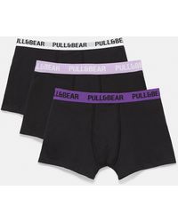 Pull&Bear - Lot 3 Boxers Taille Lilas - Lyst