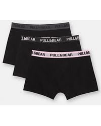 Pull&Bear - Pack 3 Boxers Taille Rose - Lyst