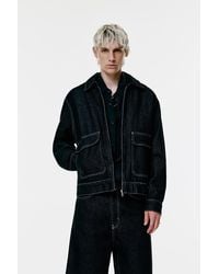 Pull&Bear - Denim Jacket With Pockets - Lyst