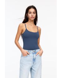Pull&Bear - Strappy Polyamide Bodysuit - Lyst