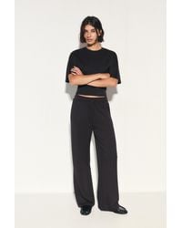 Pull&Bear - Wide-Leg Modal-Blend Trousers - Lyst