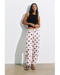 Pull&Bear - Polka Dot Barrel Jeans - Lyst