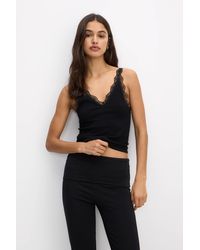 Pull&Bear - Seamless Lace Vest Top - Lyst