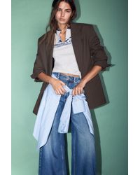 Pull&Bear - Blazer Croisé - Lyst