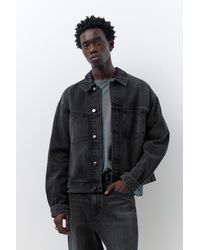 Pull&Bear - Denim Trucker Jacket - Lyst