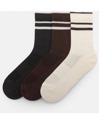 Pull&Bear - Pack Met 3 Hoge Sokken - Lyst