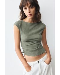 Pull&Bear - Crepe Top - Lyst