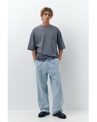 Pull&Bear - Denim Joggingbroek - Lyst