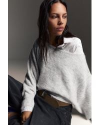 Pull&Bear - Asymmetric Knit Jumper - Lyst