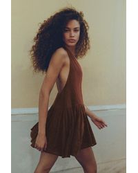 Pull&Bear - Surplice Neck Short Dress - Lyst