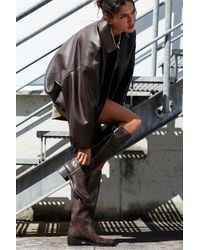 Pull&Bear - Ballonjack Met Leereffect - Lyst