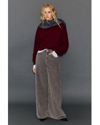 Pull&Bear - Corduroy Wide-Leg Jeans - Lyst